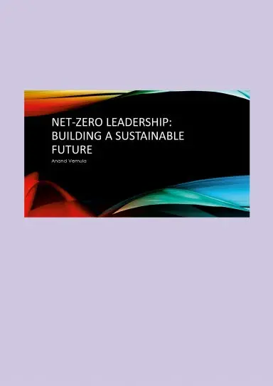 Net-Zero Leadership: Building A Sustainable Future 1