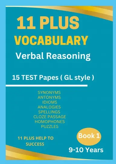 11 Plus Vocabulary Verbal Reasoning Book 1 -9 To 10 Years 1