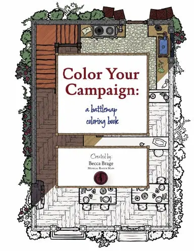 Color Your Campaign: A Battlemap Coloring Book 1