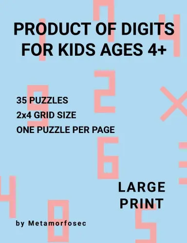Product Of Digits For Kids Ages 4+ 1