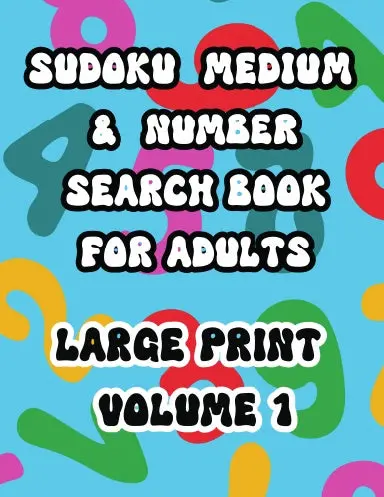 Sudoku Medium & Number Search Book For Adults 1