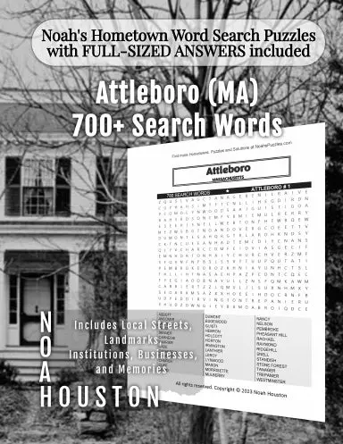 Noahõs Hometown Word Search Puzzles With Full-Sized Answers Included Attleboro (Ma) 1