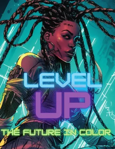 Level Up The Future In Color Afrofuturism African American Cyberpunk Coloring Book 1