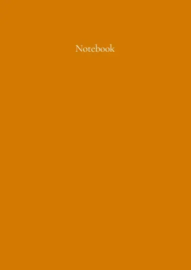 Classic A5 Notebook: Autumn Orange. By Paper Parisa 1