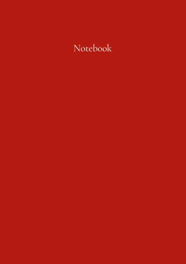 Classic A5 Notebook: Cornell Red. By Paper Parisa 1