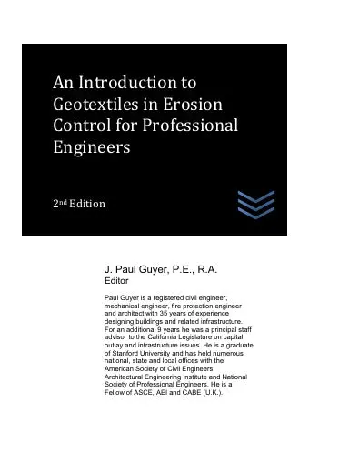 An Introduction To Geotextiles In Erosion Control For Professional Engineers 1