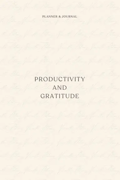 Productivity And Gratitude | Planner & Journal 1