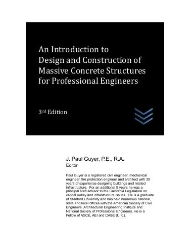 An Introduction To Design And Construction Of Massive Concrete Structures For Professional Engineers 1