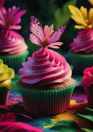 A5 Notebook, Journal | College Ruled Lined Paper | 120 Pages/60 Sheets | Sweet Fantasy Cupcake No. 2 1