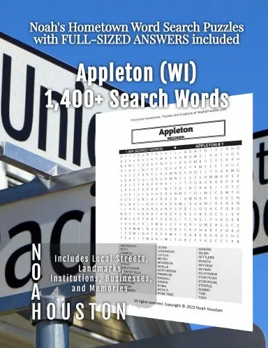 Noahõs Hometown Word Search Puzzles With Full-Sized Answers Included Appleton (Wi) 1
