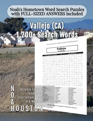 Noahõs Hometown Word Search Puzzles With Full-Sized Answers Included Vallejo (Ca) 1