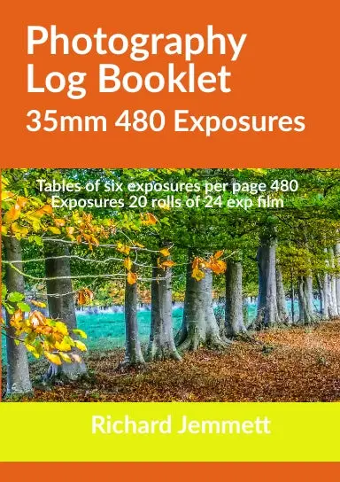 Photography Log Booklet 35Mm 480 Exposures: Tables Of Six Exposures Per Page 1