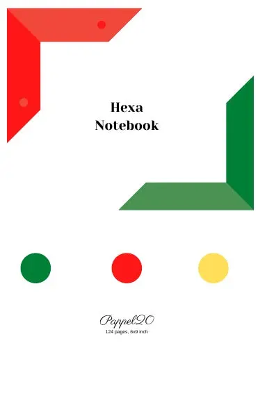 Hexa Notebook | White Cover |6X9 1