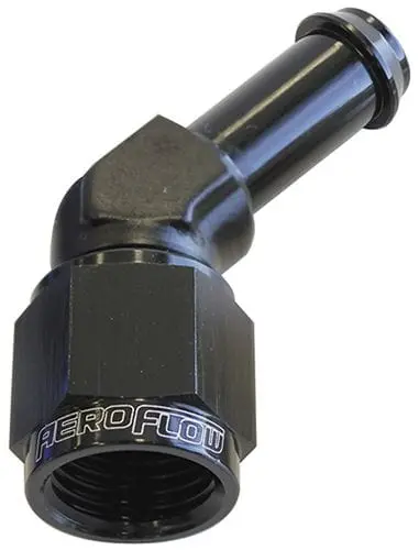45-Degree An Hose Fitting: 3/8" Barb To -6An Male 1