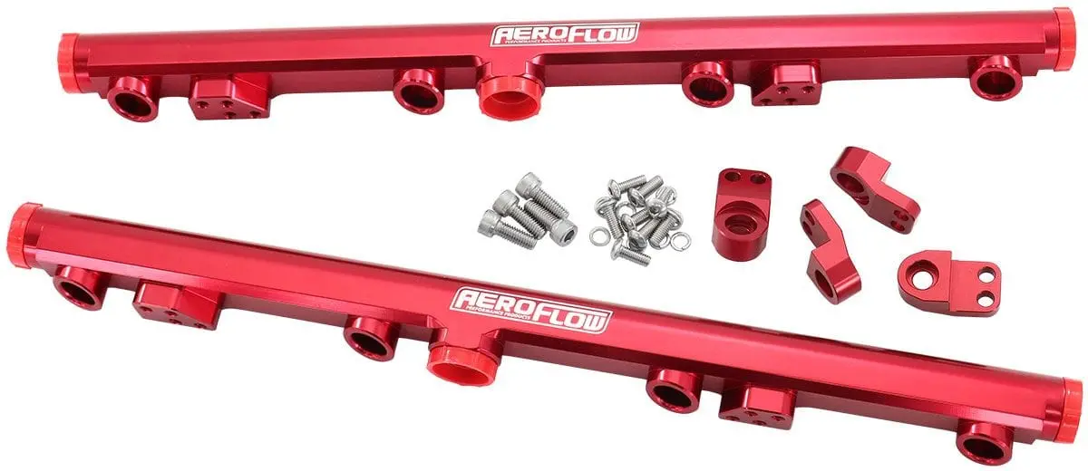 Af64-2155R Red Billet Efi Fuel Rails For Gm Ls1/Ls2/Ls3 Engines 1