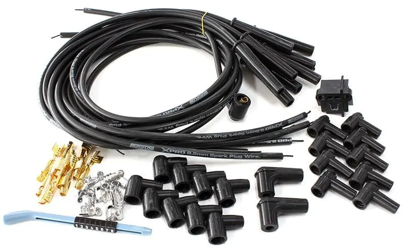 Xpro Af4030-3 Universal 8.5Mm V8 Ignition Wire Kit With Swivel Boots 1