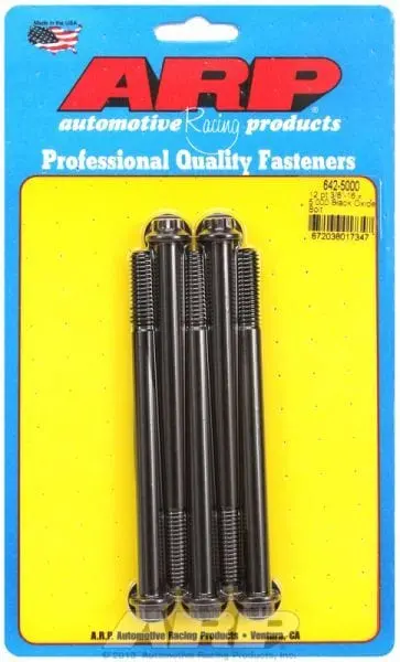 Black Oxide 12-Point Bolt Kit – 5-Pack, Corrosion-Resistant Fasteners (Ar642-5000) 1