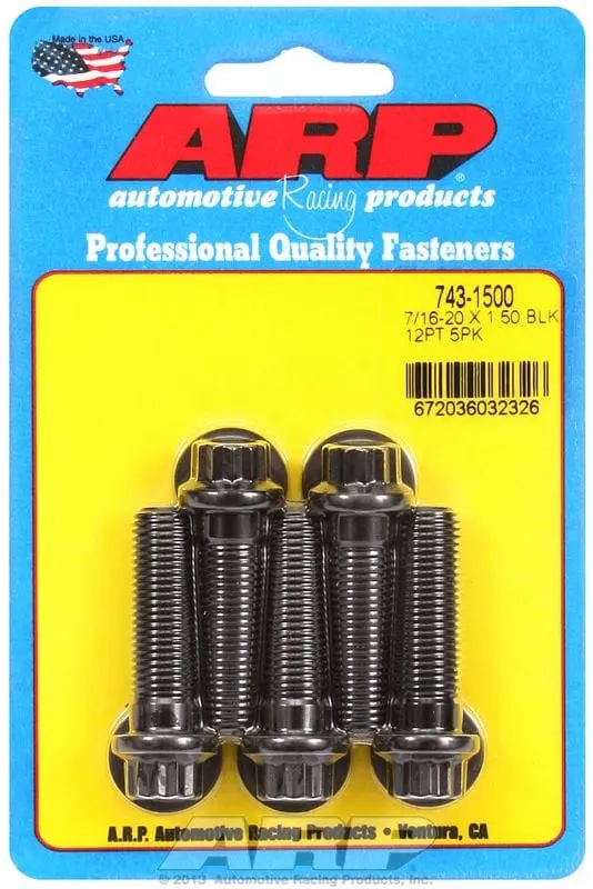 12-Point Black Oxide Bolt Kit – 5-Pack Ar743-1500 For General Automotive Use 1