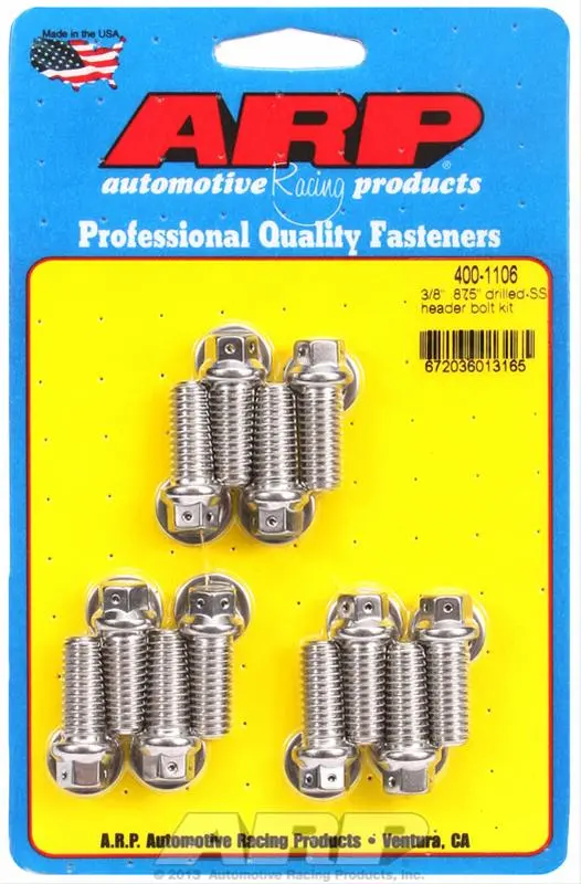 Arp 400-1106 Stainless Steel Header Bolt Kit 1