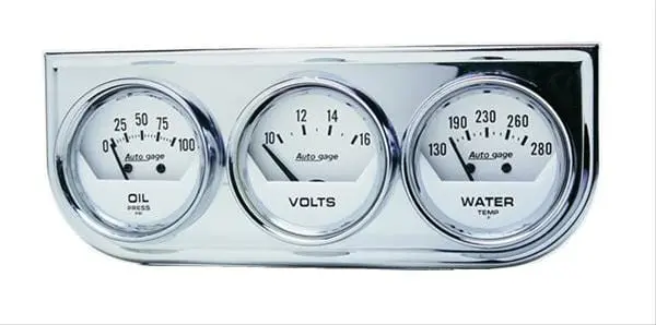 Autogage By Autometer Analog Gauge Console – Compact Dashboard Mount (2325) 1