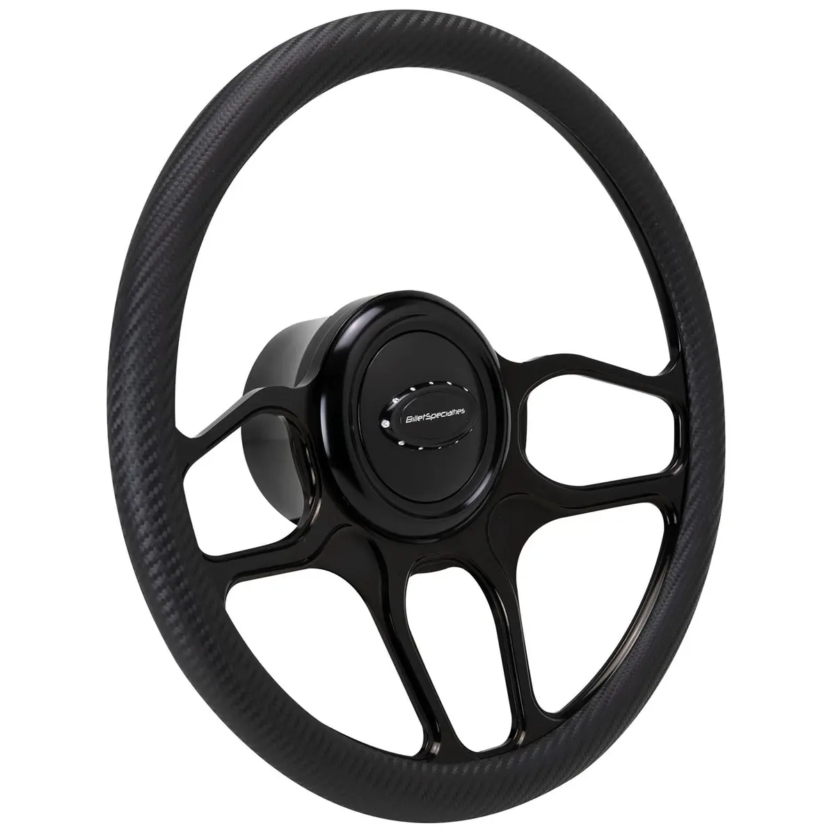 Billet Specialties Black Leather-Wrapped Steering Wheel Cover Kit (Blk30102) 1