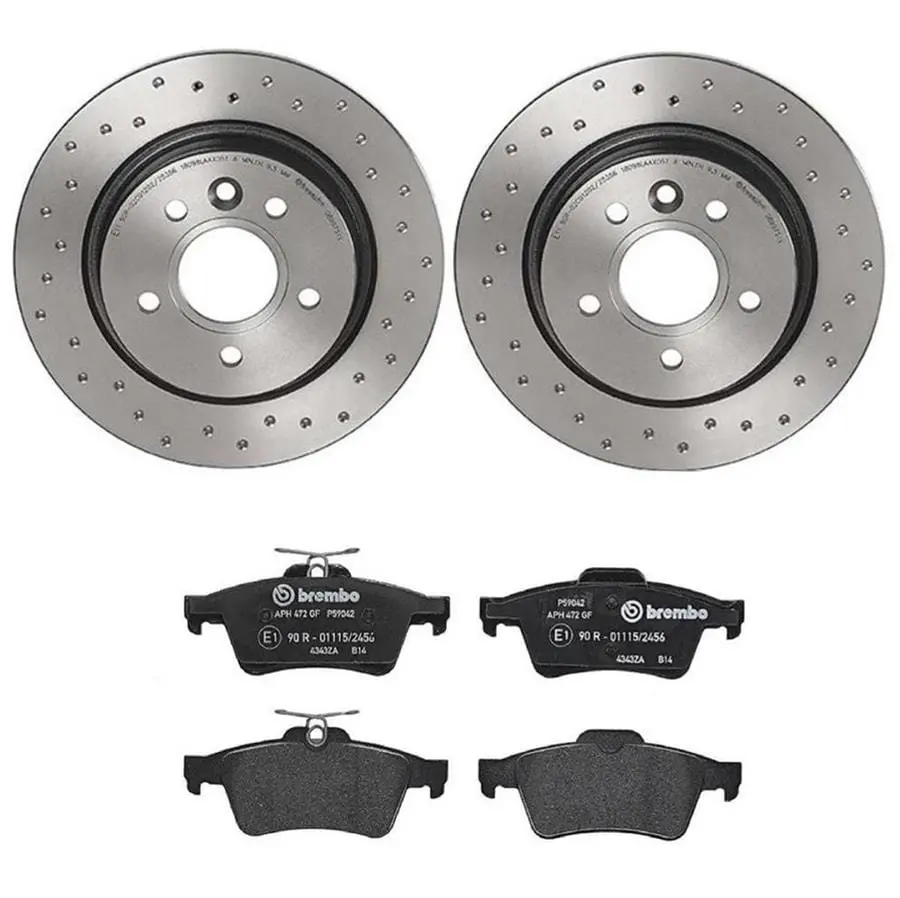Brembo Ktx4063 Brake Pad & Rotor Kit – Premium Stopping Power Package 1