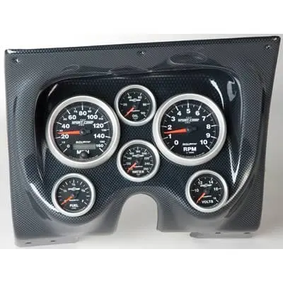 Classic Thunder Road Dashboard Panel – Integrated Autometer Gauge Layout (101670913) 1