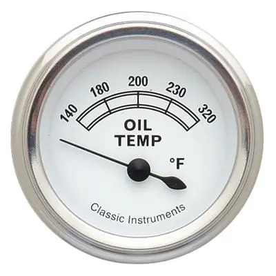 Classic Instruments Cw28Slc Classic White Series Gauge Kit 1