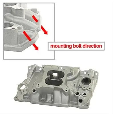 Edelbrock 2111 Performer Aluminum Intake Manifold – Dual-Plane Carbureted Design 2
