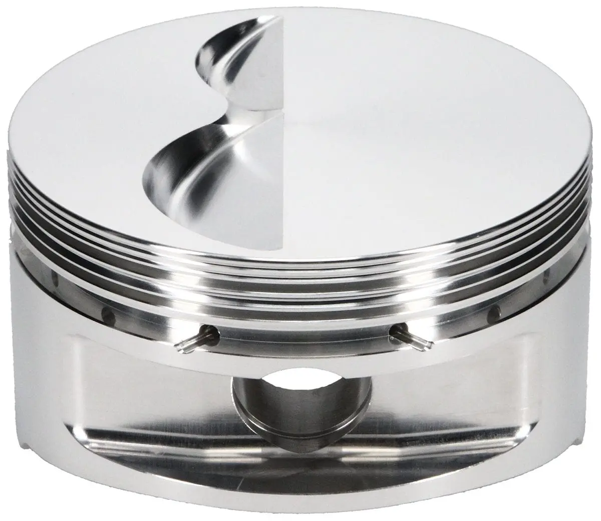 Je Pistons J181919 Forged Flat-Top Piston For 350 Sbc – 23° Chamber 1