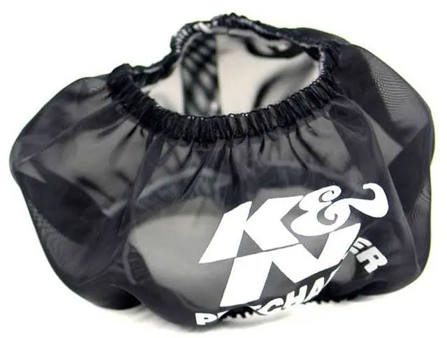 K&N Motorcycle Air Filter Wrap – Black Durable Mesh Protection (Knya-3504Pk) 1