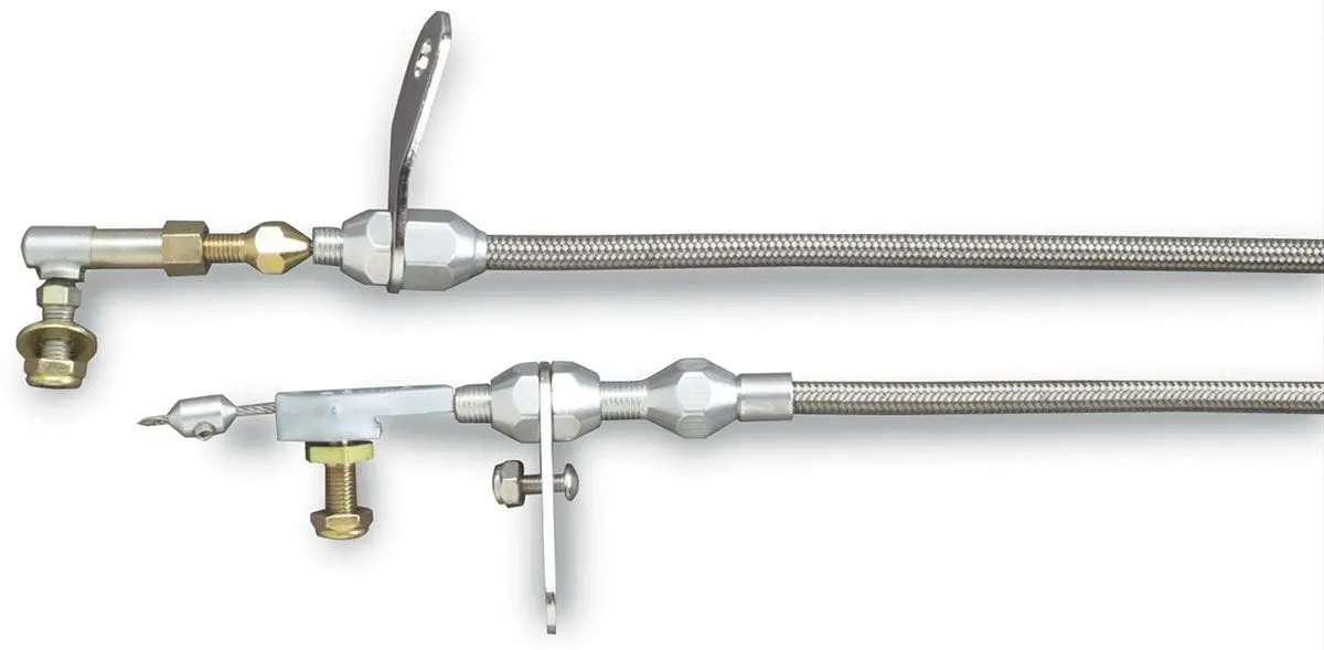 Hi-Tech Braided Stainless Steel Kickdown Cable Kit - Lk-Kd-2727Ht 1