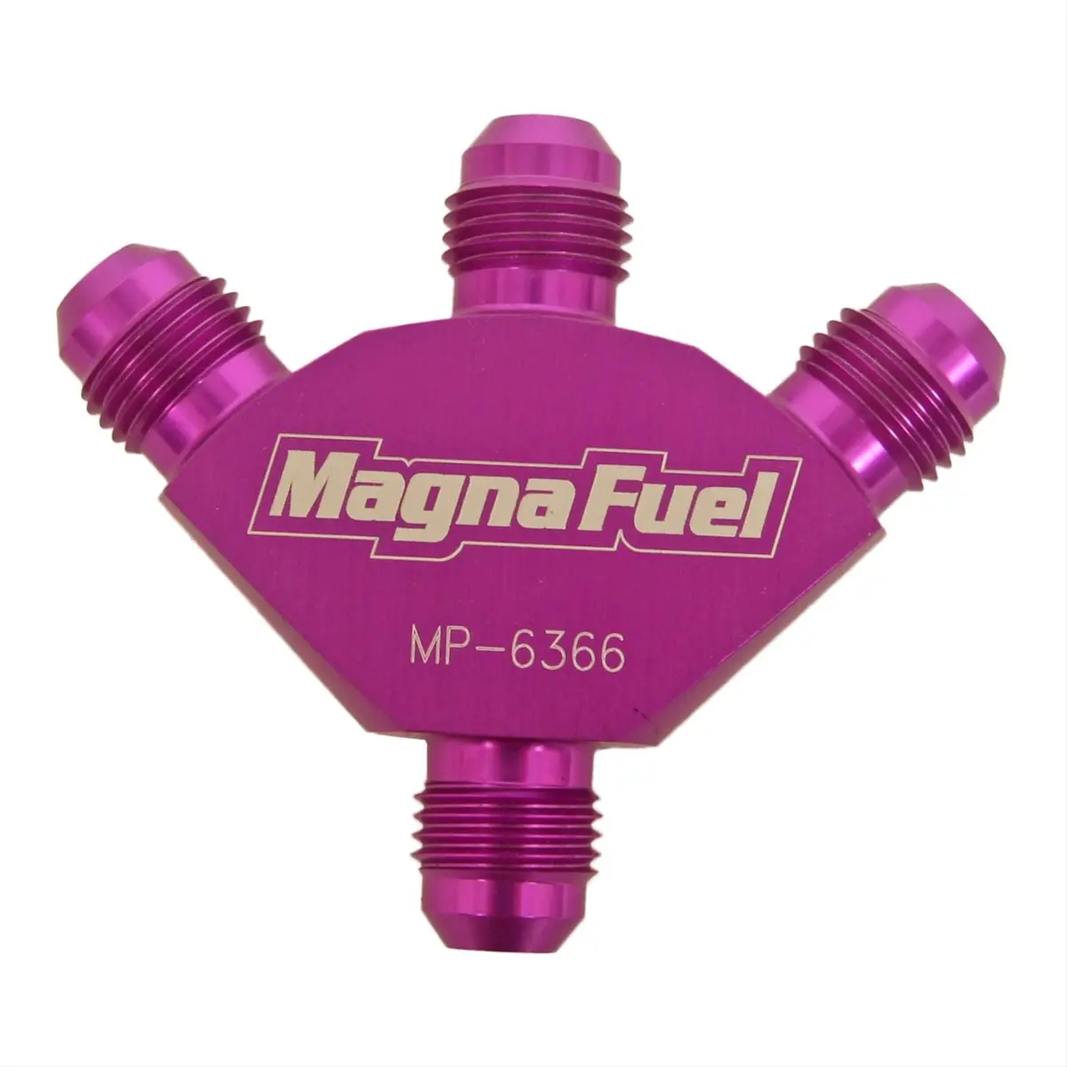 Magnafuel Mp-6366 Y-Type Fuel Line Fitting – Precision Cnc-Machined Aluminum 1
