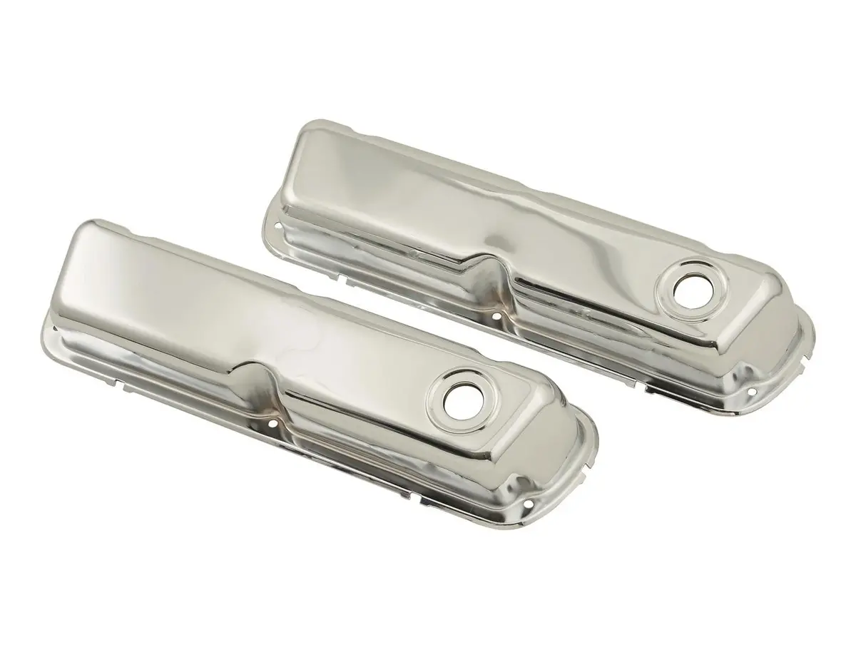 Mr. Gasket 9804 Polished Chrome Valve Covers – Universal Fit With Oem Mounting 1