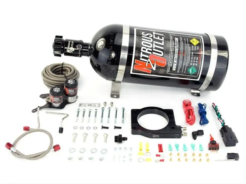 Nitrous Outlet 00-10155-00 Plate-Style Nitrous Oxide System For Carbureted Engines 1