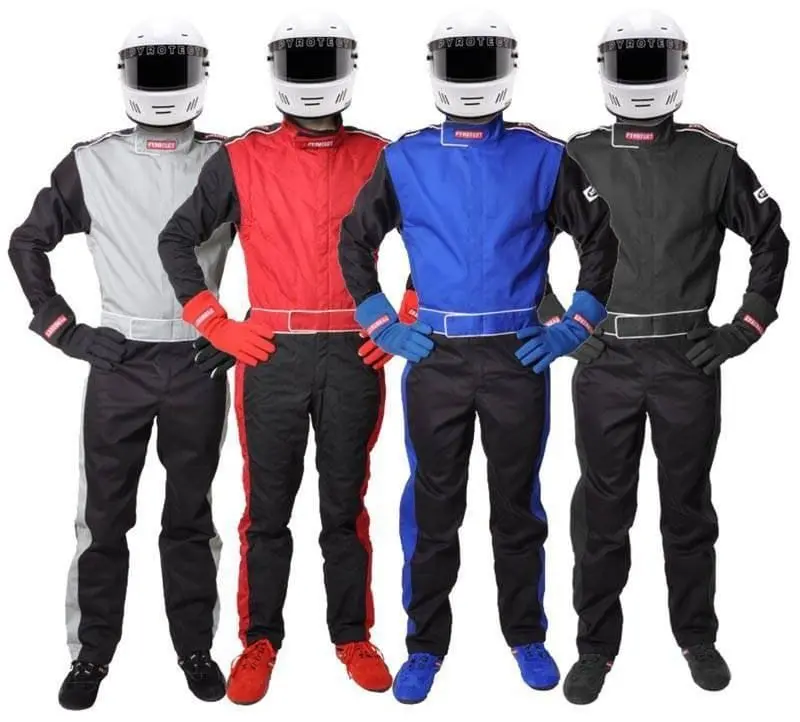 Py210402 Sportsman Deluxe One-Piece Red Racing Suit – Size Large 1