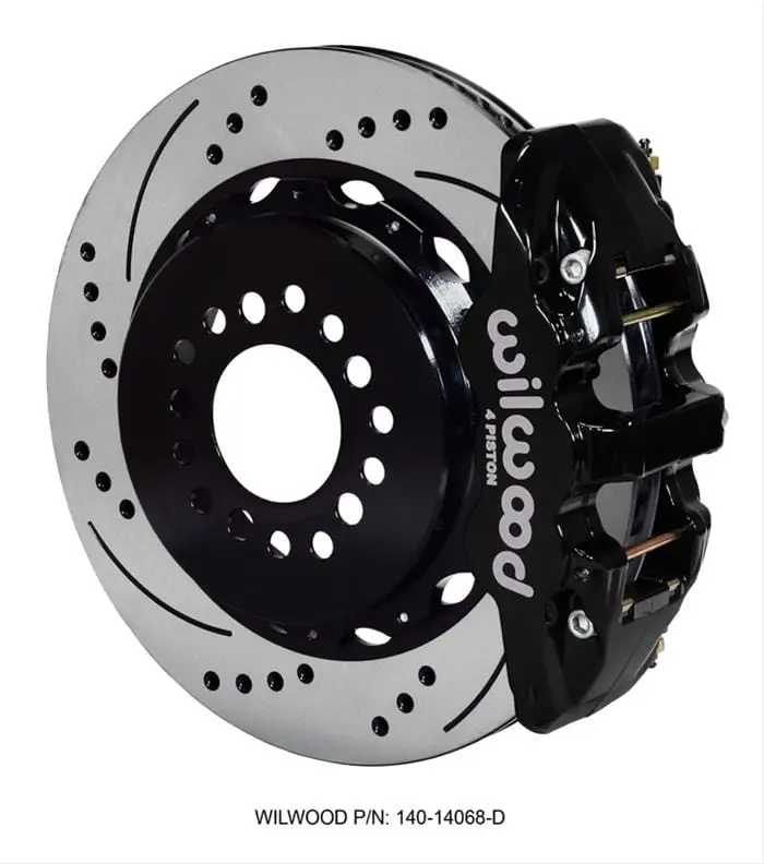 Wilwood Aero4 Rear Big Brake Kit – 14-Inch Rotors, Dual-Piston Calipers (140-14068-D) 1